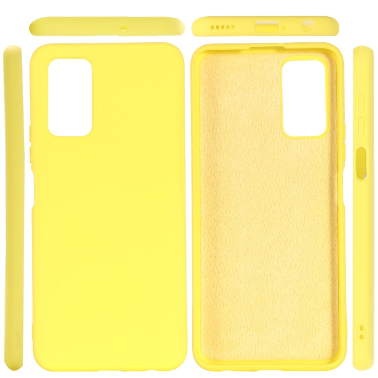 For Huawei Honor 30S Solid Color Liquid Silicone Dropproof Full Coverage Protective Case