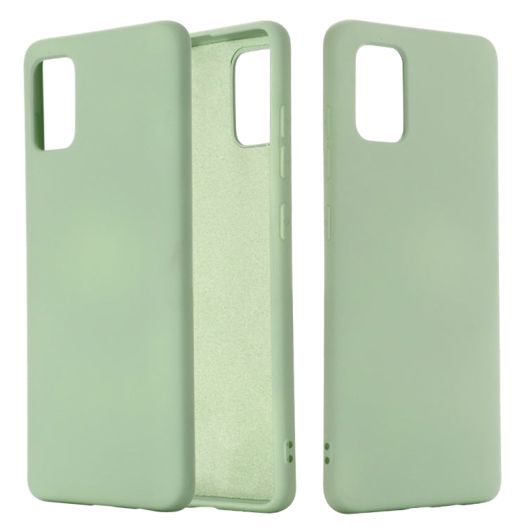 For Galaxy A71 5G Solid Color Liquid Silicone Dropproof Full Coverage Protective Case