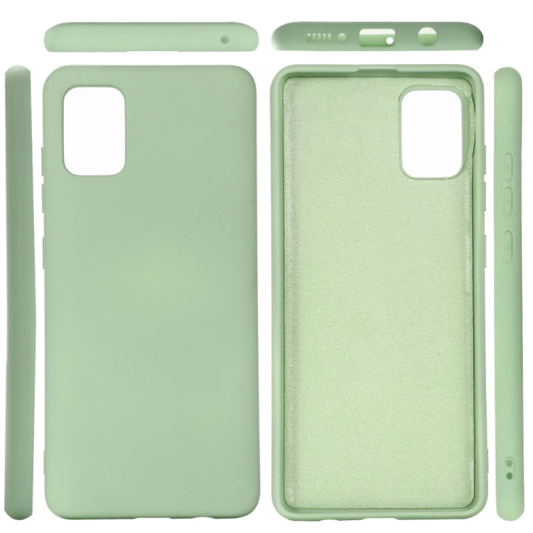 For Galaxy A71 5G Solid Color Liquid Silicone Dropproof Full Coverage Protective Case