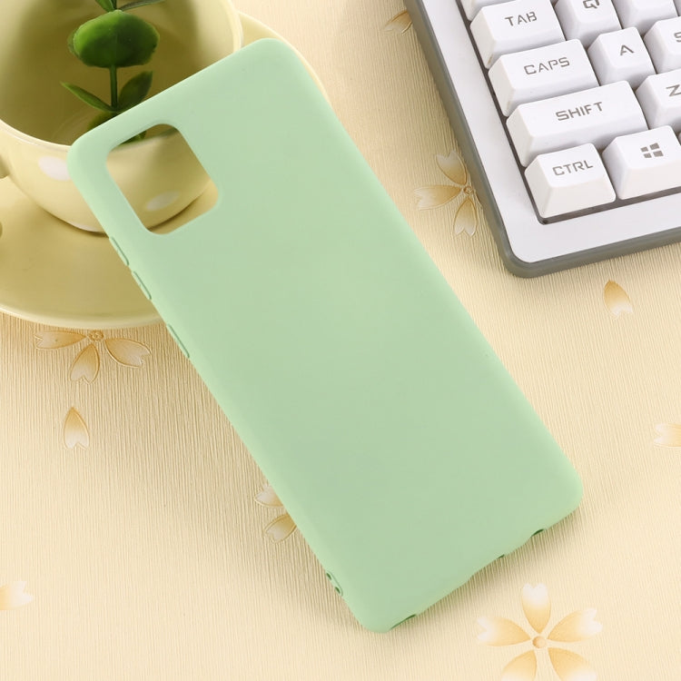 For Galaxy A81 Solid Color Liquid Silicone Dropproof Full Coverage Protective Case