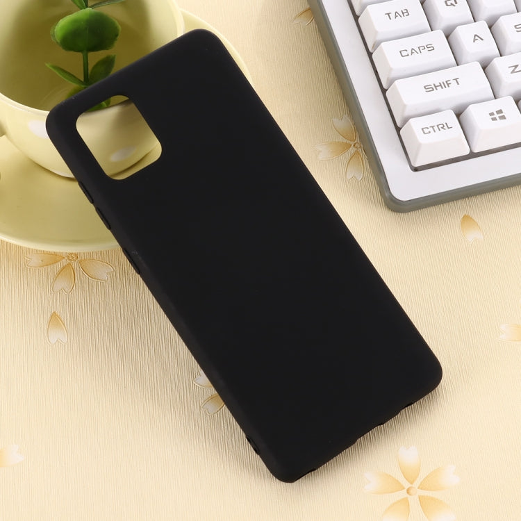 For Galaxy A81 Solid Color Liquid Silicone Dropproof Full Coverage Protective Case