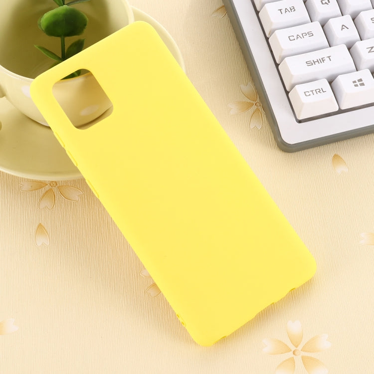 For Galaxy A81 Solid Color Liquid Silicone Dropproof Full Coverage Protective Case