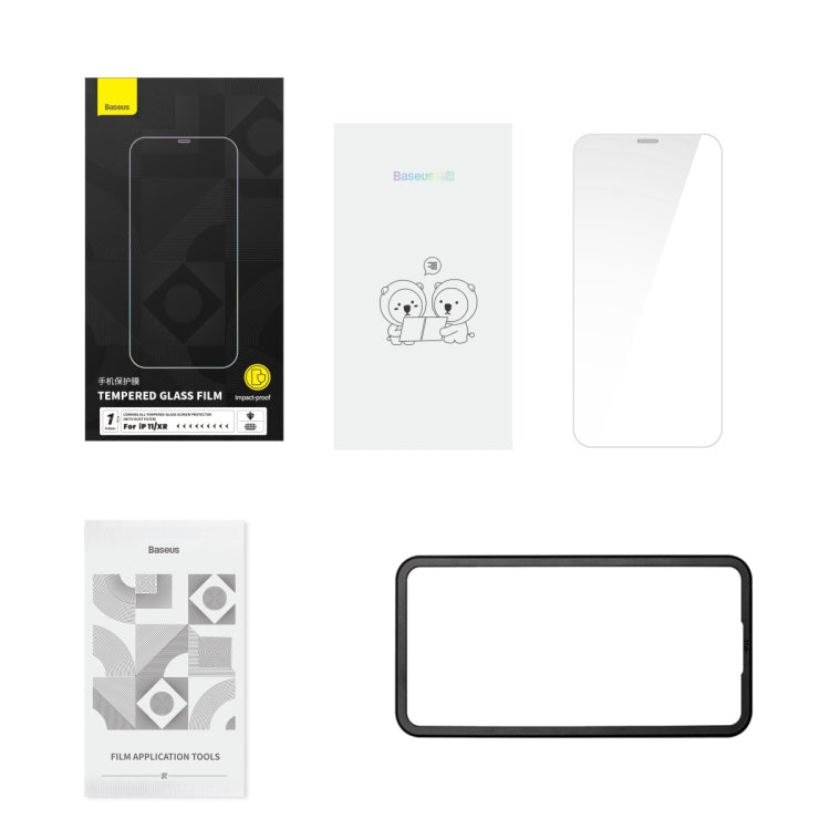 For iPhone 11/XR Baseus 0.4mm All-glass Corning Tempered Glass Film