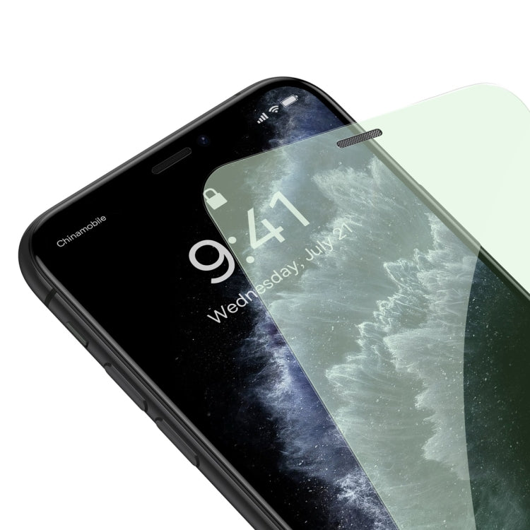 For iPhone XS Max/11 Pro Max Baseus 0.4mm Corning Anti Blue-ray Tempered Glass Film