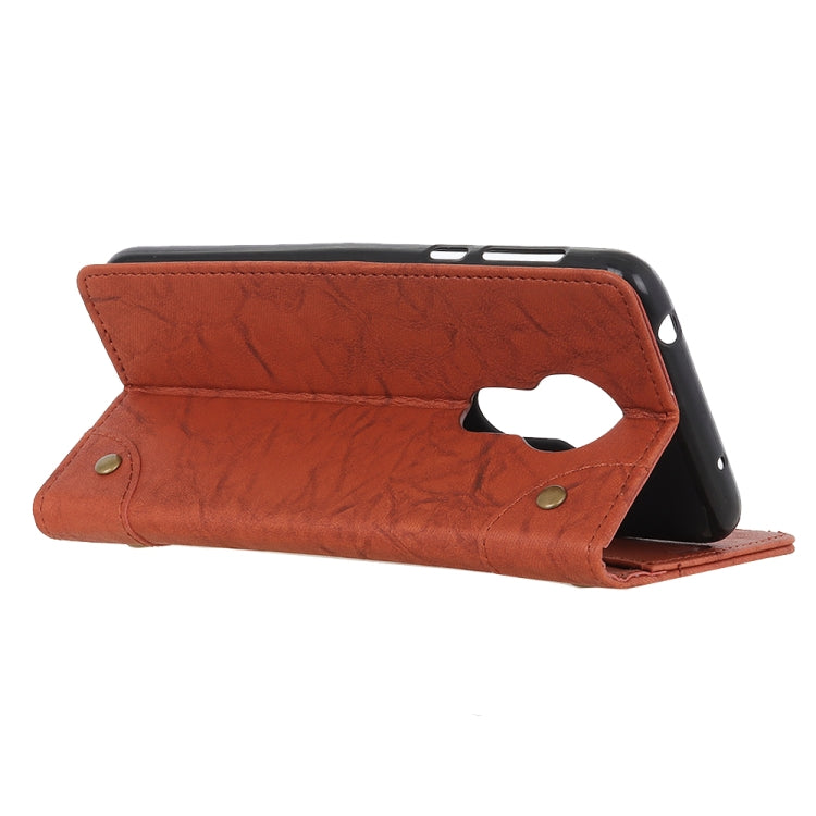 For Nokia 5.3 Copper Buckle Retro Crazy Horse Texture Horizontal Flip Leather Case with Holder & Card Slots & Wallet
