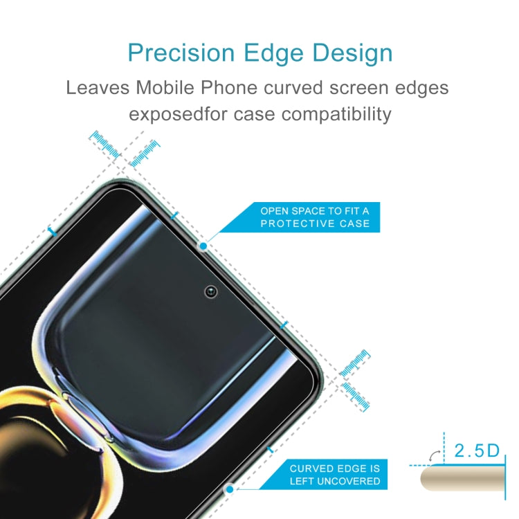 For Xiaomi Redmi K60 10pcs 0.26mm 9H 2.5D Tempered Glass Film