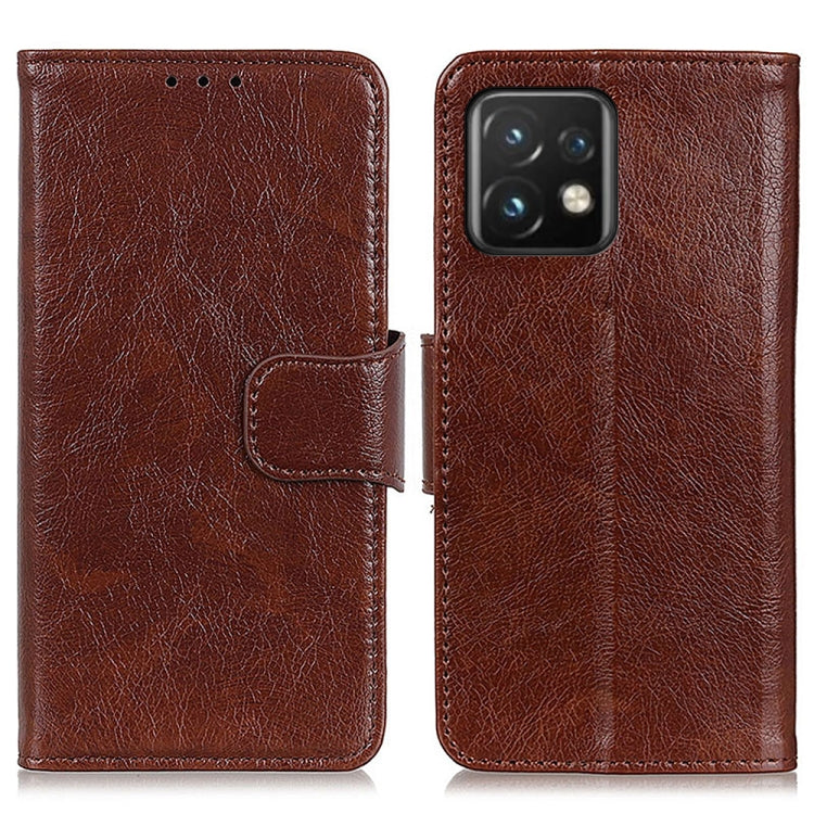For Motorola Moto X40 Pro Nappa Texture Leather Phone Case