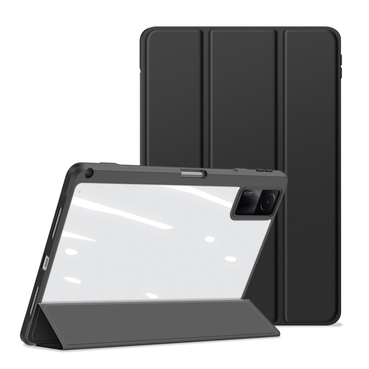 For Xiaomi Redmi Pad DUX DUCIS TOBY Series Horizontal Flip Leather Tablet Case(Black)