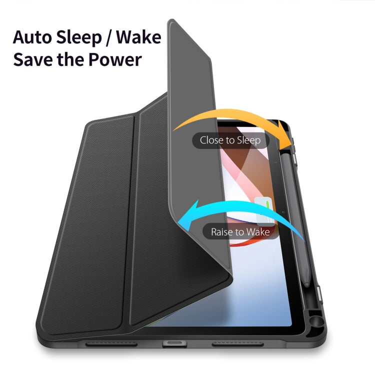 For Xiaomi Redmi Pad DUX DUCIS TOBY Series Horizontal Flip Leather Tablet Case(Black)
