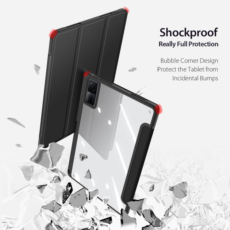 For Xiaomi Redmi Pad DUX DUCIS TOBY Series Horizontal Flip Leather Tablet Case(Black)