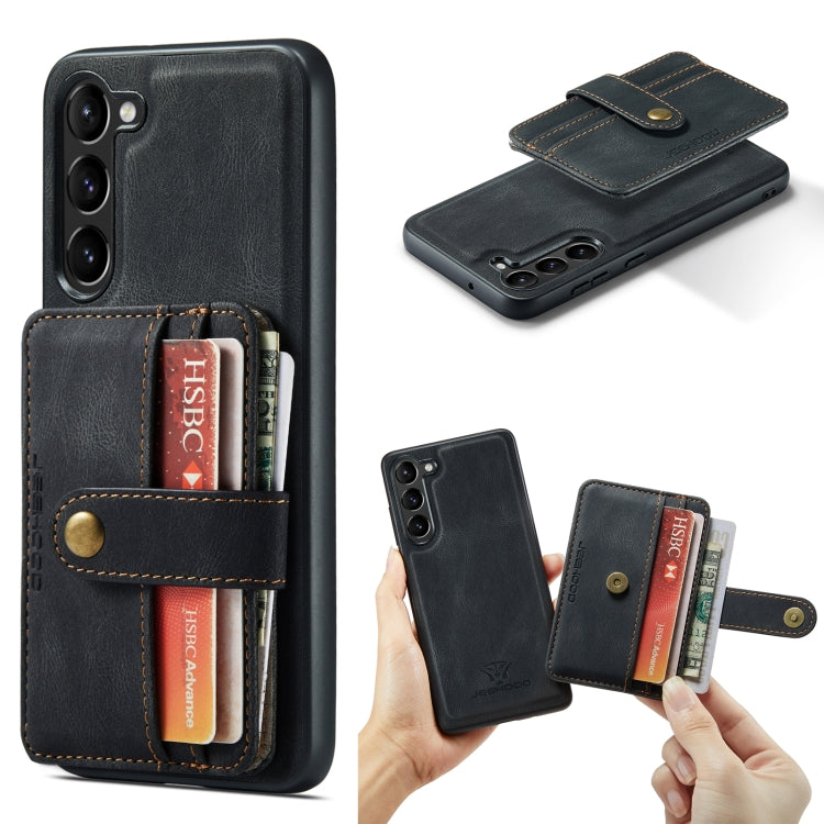 For Samsung Galaxy S23 5G JEEHOOD RFID Anti-Theft Wallet Magnetic Leather Phone Case