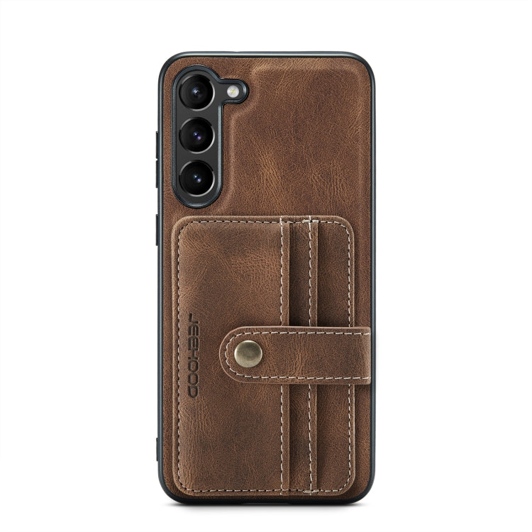 For Samsung Galaxy S23 5G JEEHOOD RFID Anti-Theft Wallet Magnetic Leather Phone Case