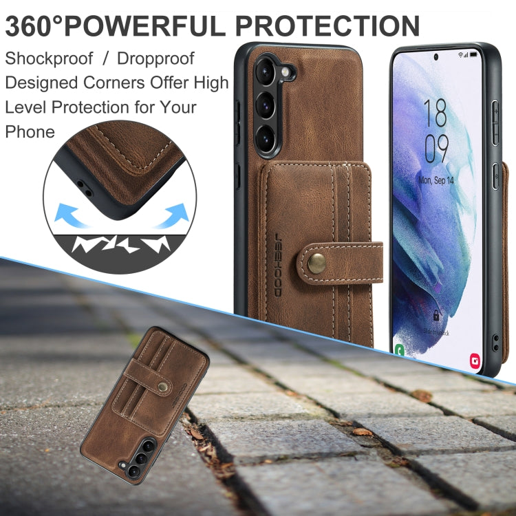 For Samsung Galaxy S23 5G JEEHOOD RFID Anti-Theft Wallet Magnetic Leather Phone Case