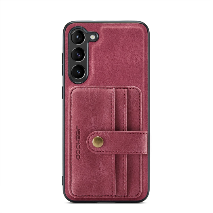 For Samsung Galaxy S23 5G JEEHOOD RFID Anti-Theft Wallet Magnetic Leather Phone Case