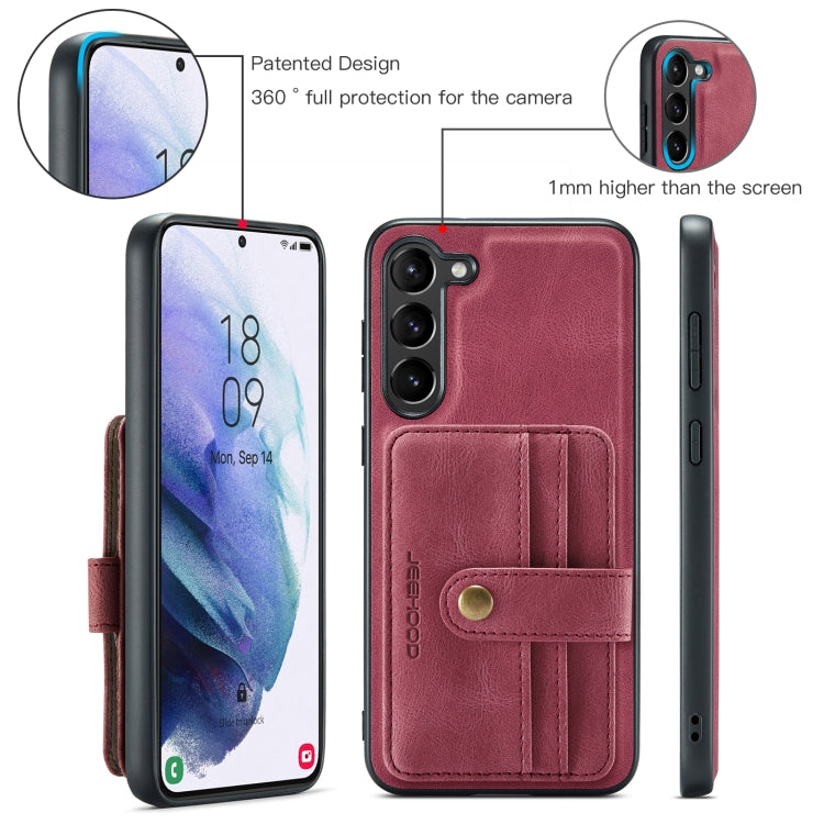 For Samsung Galaxy S23 5G JEEHOOD RFID Anti-Theft Wallet Magnetic Leather Phone Case