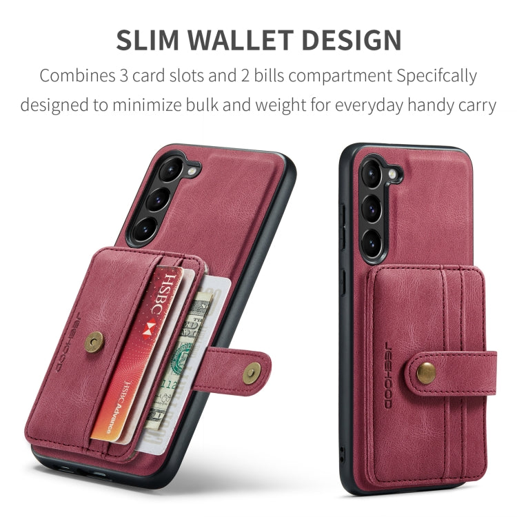 For Samsung Galaxy S23 5G JEEHOOD RFID Anti-Theft Wallet Magnetic Leather Phone Case