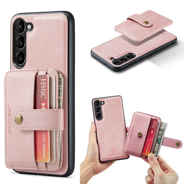 For Samsung Galaxy S23 5G JEEHOOD RFID Anti-Theft Wallet Magnetic Leather Phone Case