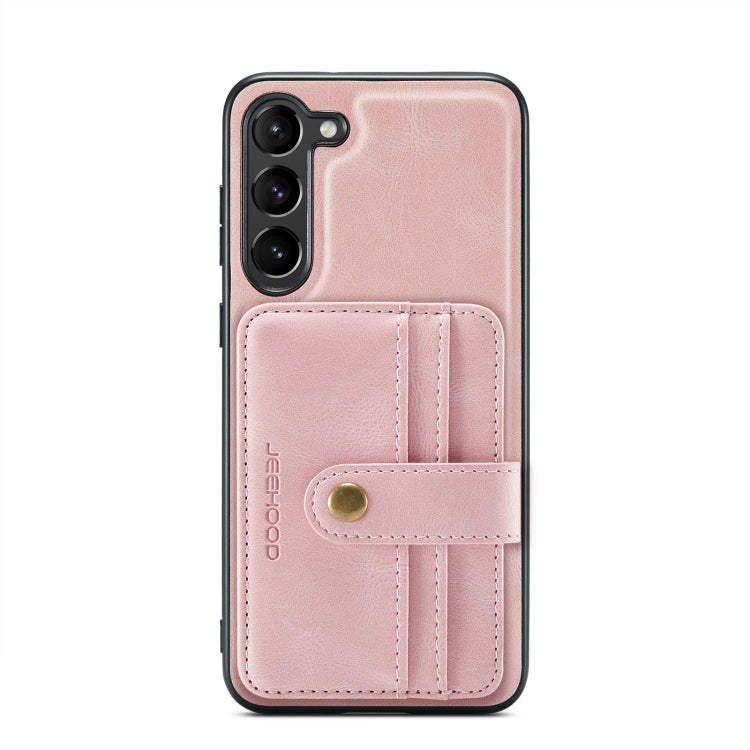 For Samsung Galaxy S23 5G JEEHOOD RFID Anti-Theft Wallet Magnetic Leather Phone Case