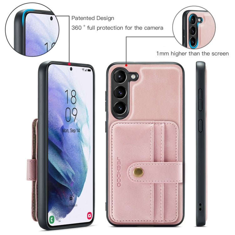 For Samsung Galaxy S23 5G JEEHOOD RFID Anti-Theft Wallet Magnetic Leather Phone Case