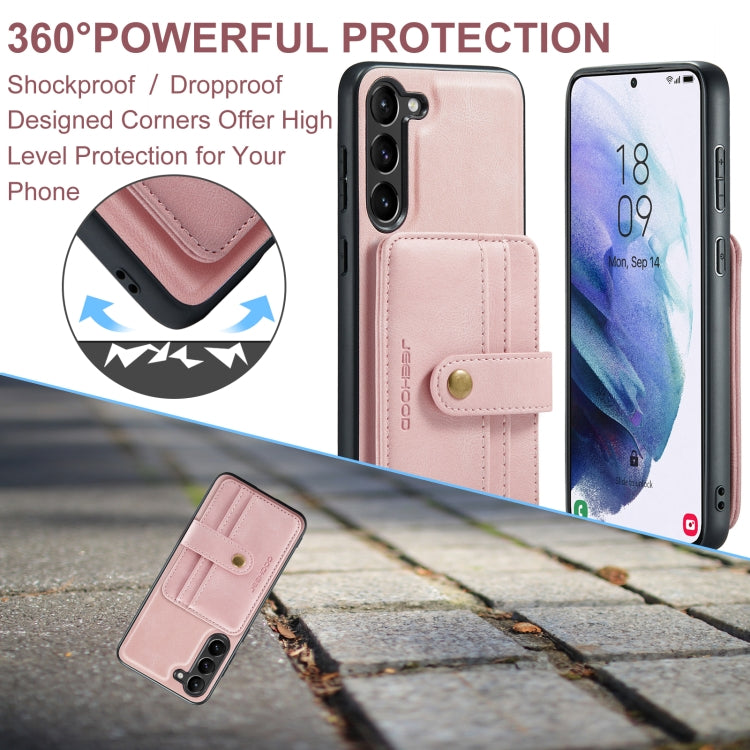 For Samsung Galaxy S23 5G JEEHOOD RFID Anti-Theft Wallet Magnetic Leather Phone Case