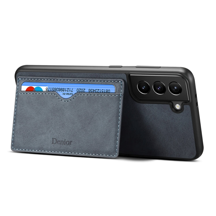 For Samsung Galaxy S23 5G Denior PU Single Card Slot Holder Phone Case