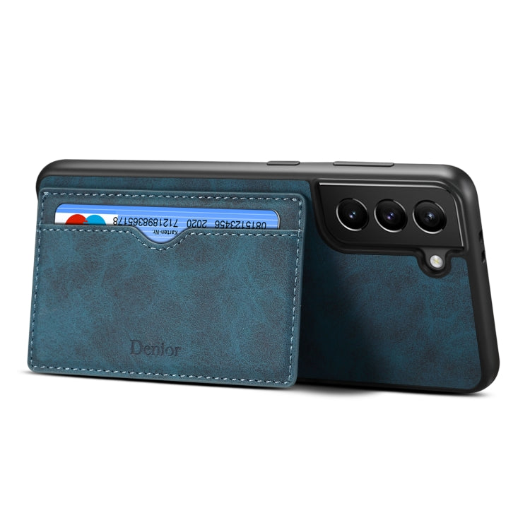 For Samsung Galaxy S23 5G Denior PU Single Card Slot Holder Phone Case
