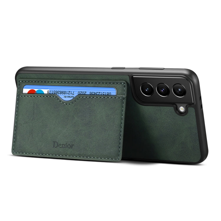 For Samsung Galaxy S23 5G Denior PU Single Card Slot Holder Phone Case