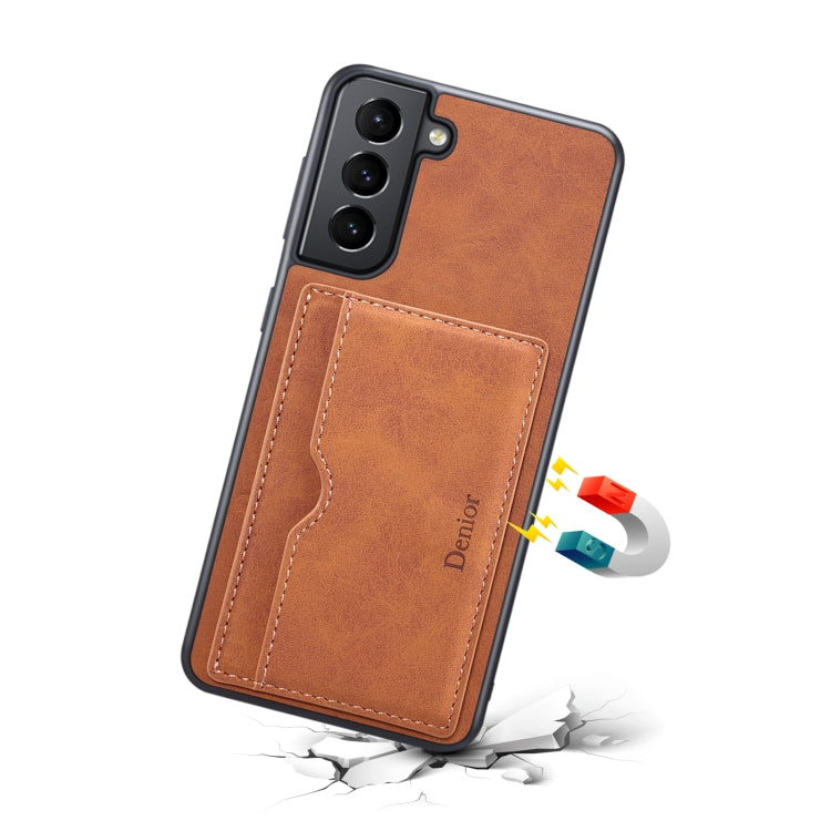For Samsung Galaxy S23+ 5G Denior PU Single Card Slot Holder Phone Case
