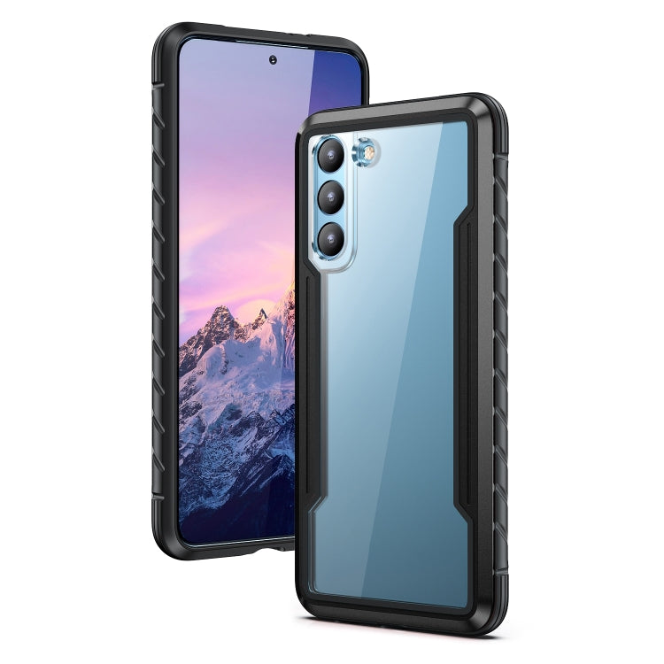 For Samsung Galaxy S23+ 5G iPAKY Thunder Series Aluminum Frame + TPU Bumper + Clear PC Shockproof Phone Case