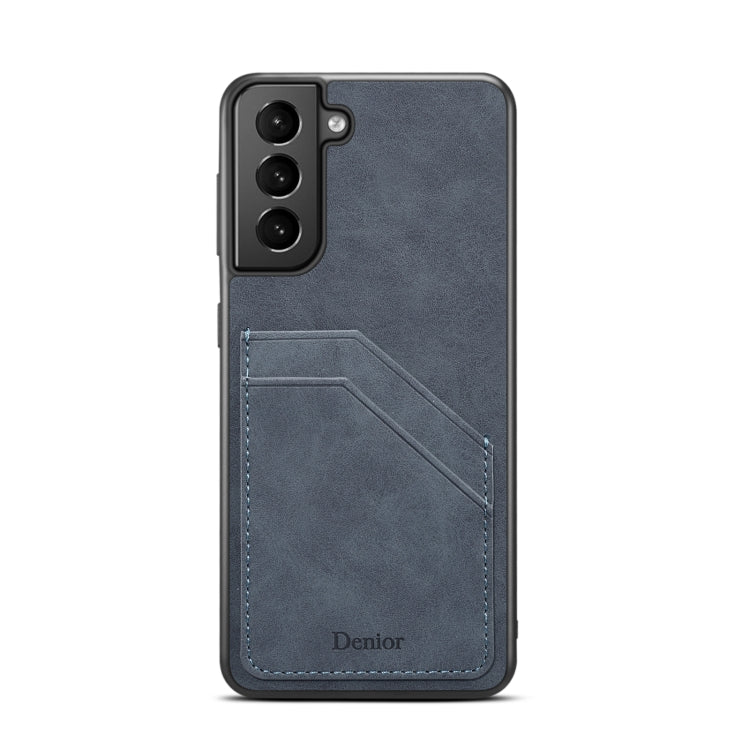 For Samsung Galaxy S23 5G Denior PU Dual Card Slot Phone Case