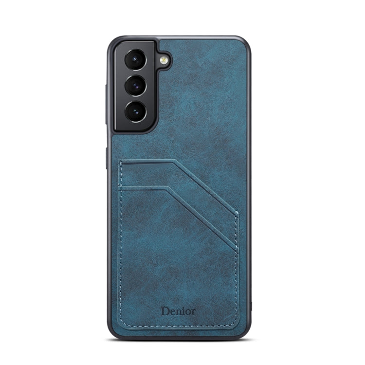 For Samsung Galaxy S23 5G Denior PU Dual Card Slot Phone Case