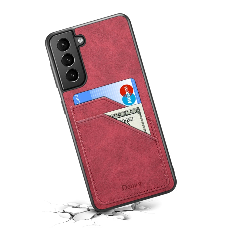 For Samsung Galaxy S23+ 5G Denior PU Dual Card Slot Phone Case