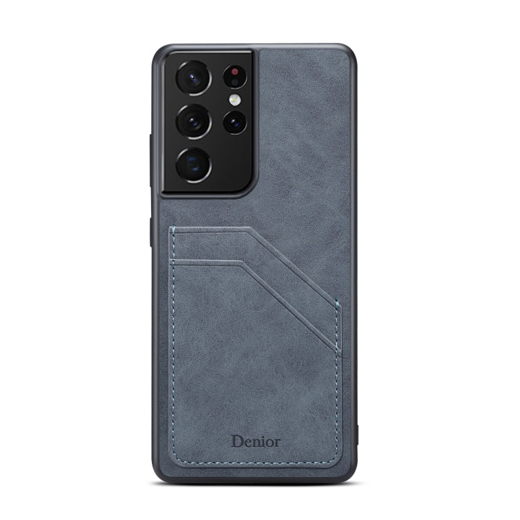 For Samsung Galaxy S23 Ultra 5G Denior PU Dual Card Slot Phone Case