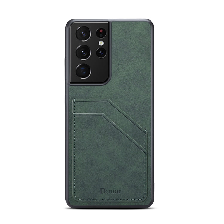 For Samsung Galaxy S23 Ultra 5G Denior PU Dual Card Slot Phone Case