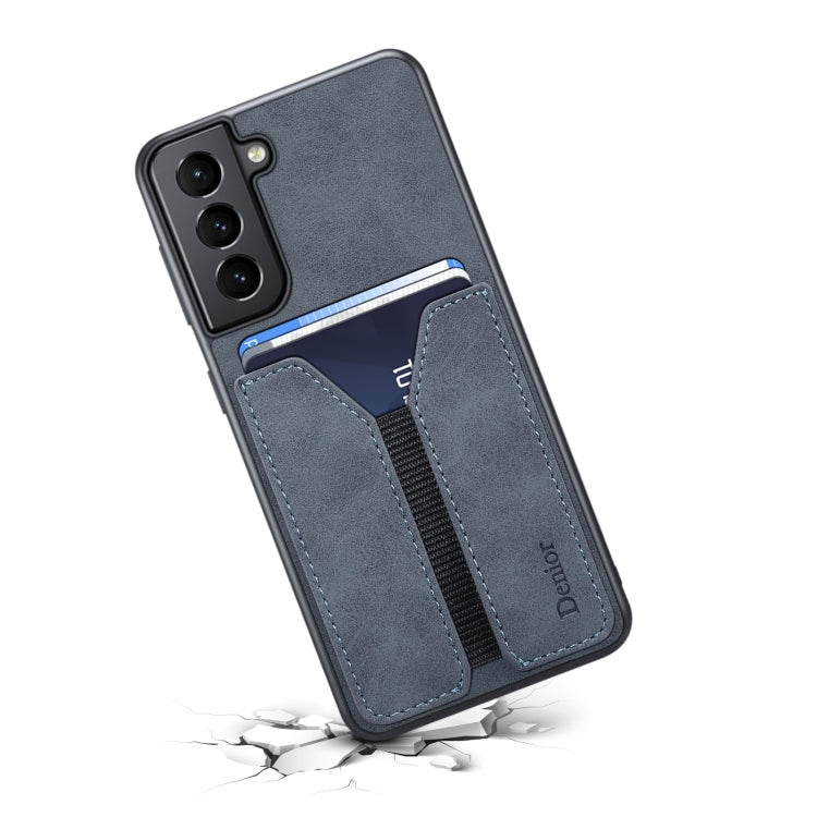 For Samsung Galaxy S23 5G Denior DV Elastic Card PU Back Cover Phone Case