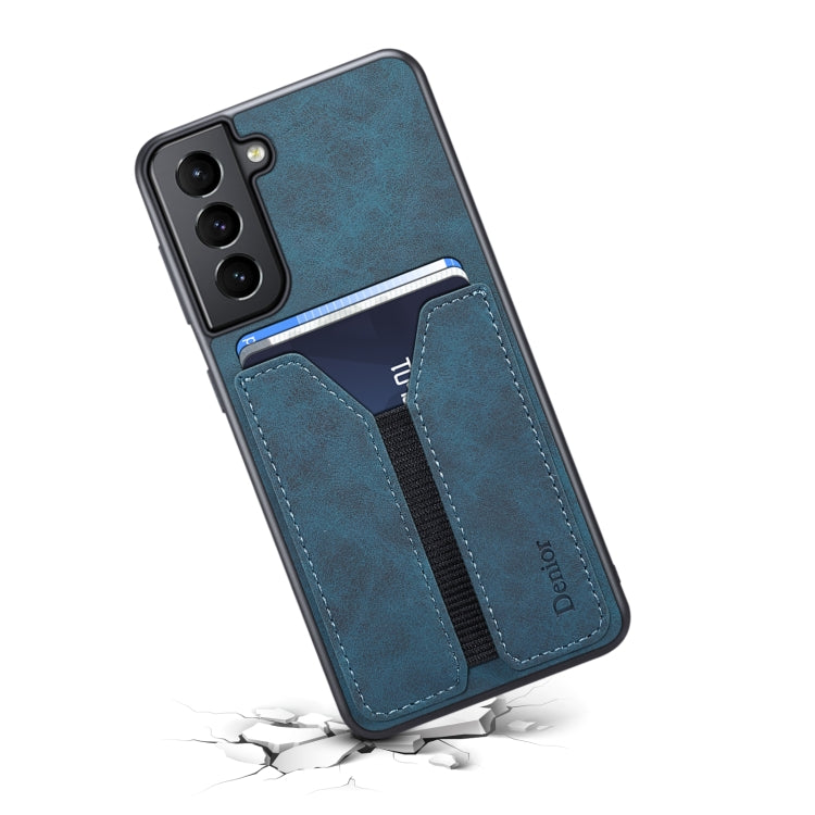 For Samsung Galaxy S23 5G Denior DV Elastic Card PU Back Cover Phone Case