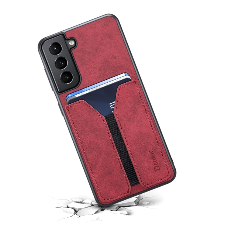 For Samsung Galaxy S23 5G Denior DV Elastic Card PU Back Cover Phone Case