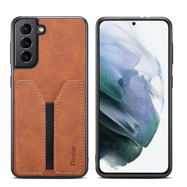 For Samsung Galaxy S23 5G Denior DV Elastic Card PU Back Cover Phone Case