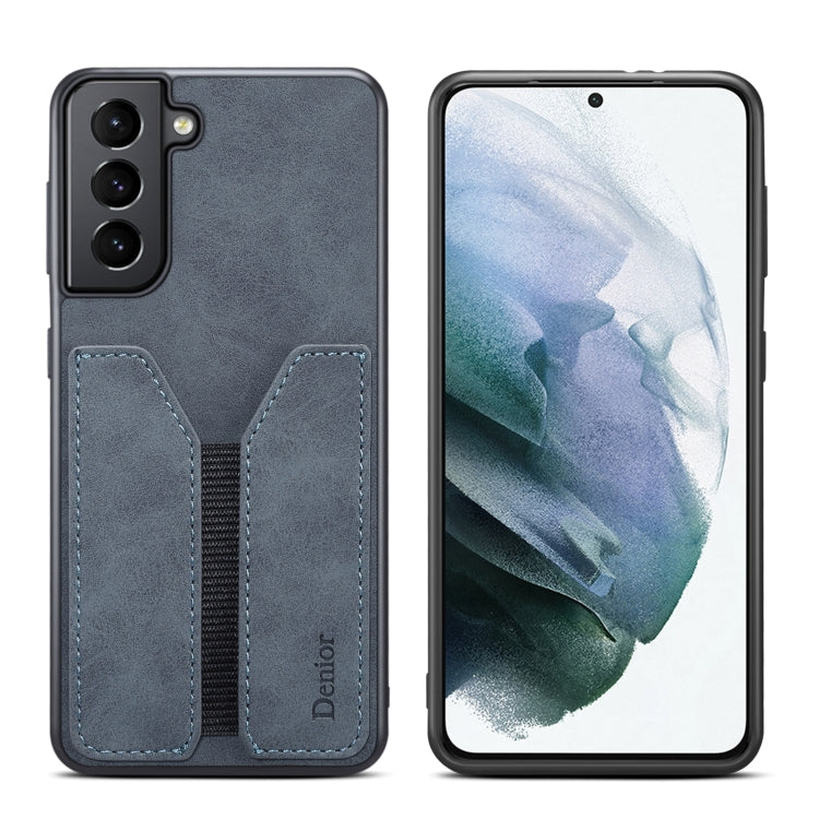 For Samsung Galaxy S23+ 5G Denior DV Elastic Card PU Back Cover Phone Case