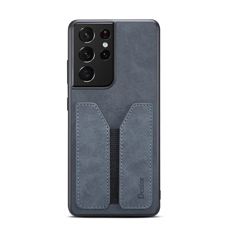 For Samsung Galaxy S23 Ultra 5G Denior DV Elastic Card PU Back Cover Phone Case