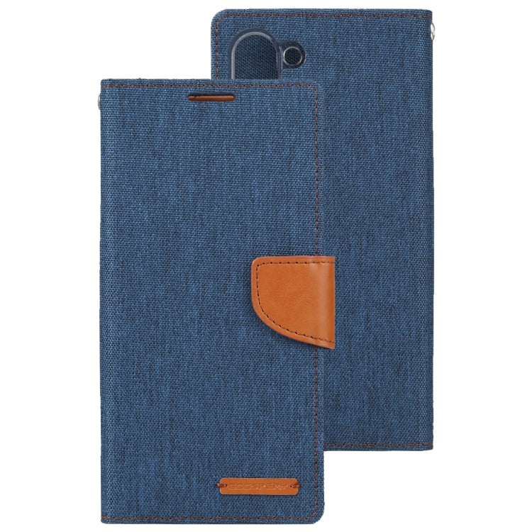For Samsung Galaxy S23 5G GOOSPERY CANVAS DIARY Fabric Texture Flip Leather Phone Case