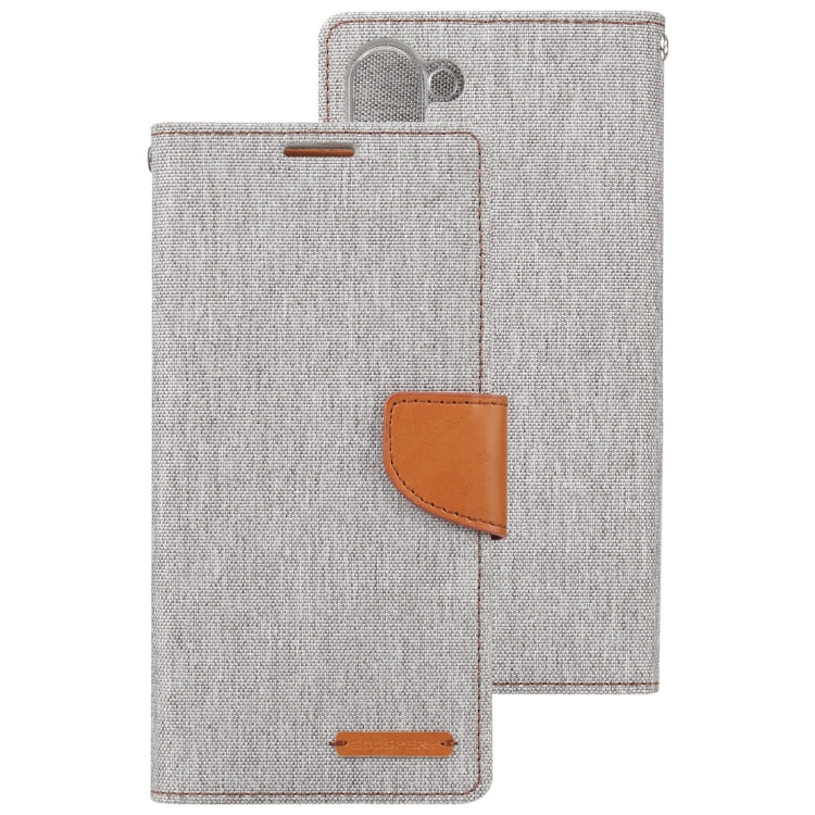 For Samsung Galaxy S23 5G GOOSPERY CANVAS DIARY Fabric Texture Flip Leather Phone Case