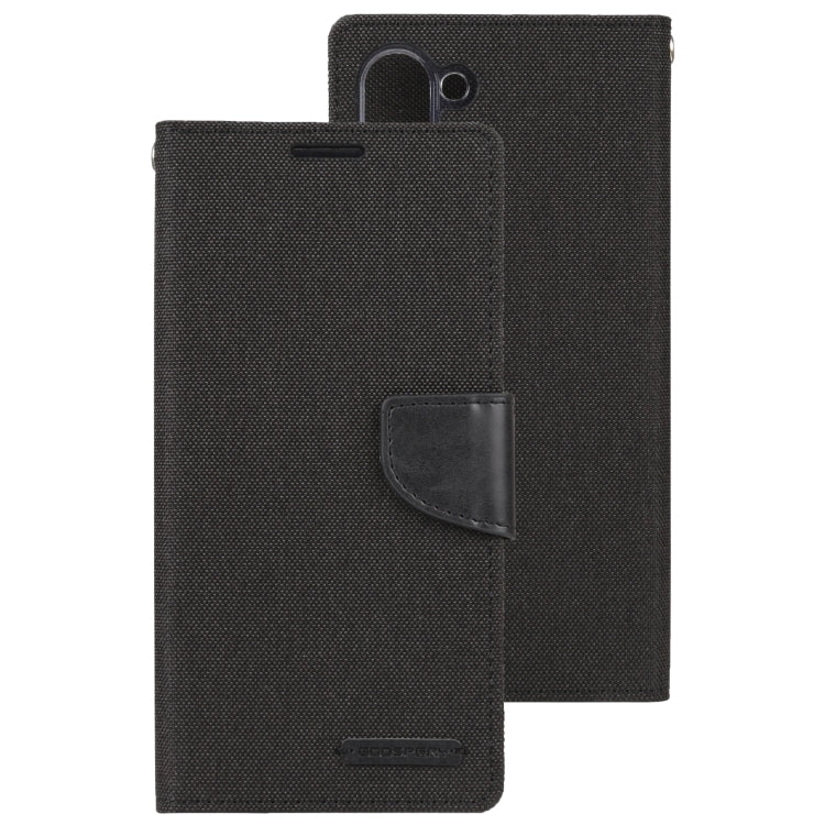 For Samsung Galaxy S23 5G GOOSPERY CANVAS DIARY Fabric Texture Flip Leather Phone Case