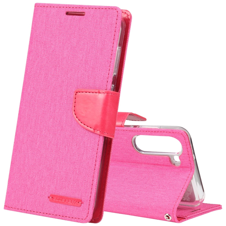 For Samsung Galaxy S23 5G GOOSPERY CANVAS DIARY Fabric Texture Flip Leather Phone Case