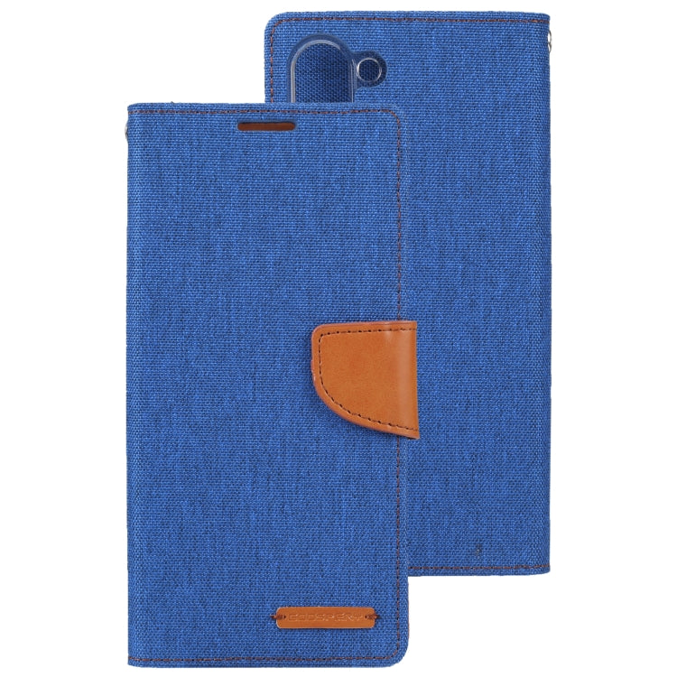 For Samsung Galaxy S23 5G GOOSPERY CANVAS DIARY Fabric Texture Flip Leather Phone Case
