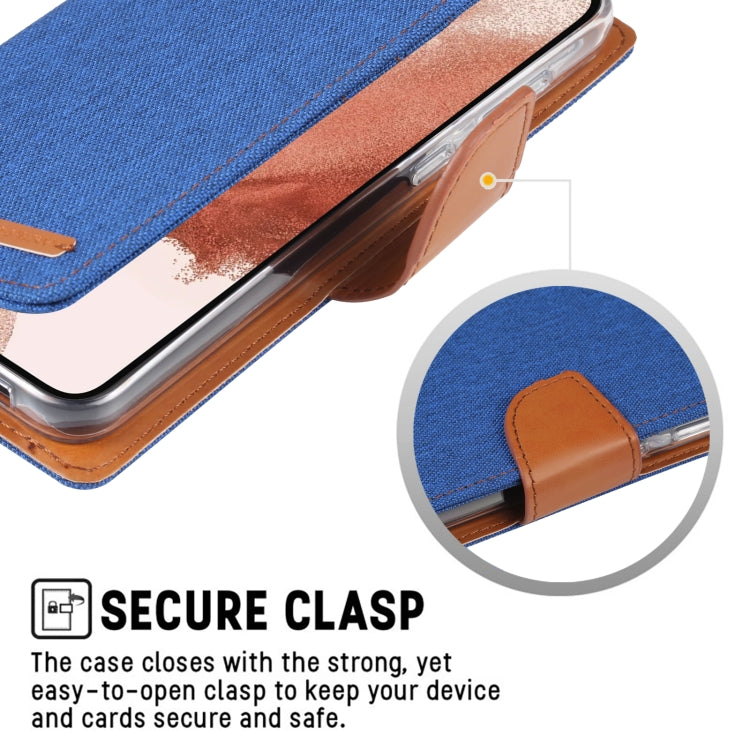 For Samsung Galaxy S23 5G GOOSPERY CANVAS DIARY Fabric Texture Flip Leather Phone Case
