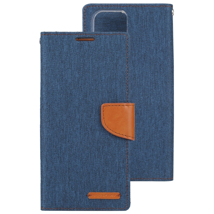 For Samsung Galaxy S23 Ultra 5G GOOSPERY CANVAS DIARY Fabric Texture Flip Leather Phone Case