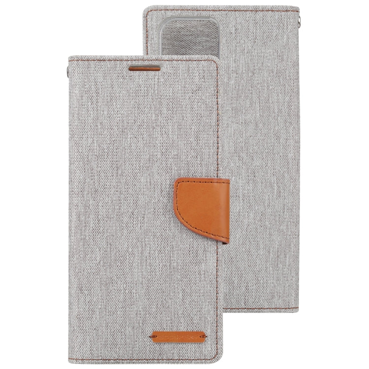 For Samsung Galaxy S23 Ultra 5G GOOSPERY CANVAS DIARY Fabric Texture Flip Leather Phone Case
