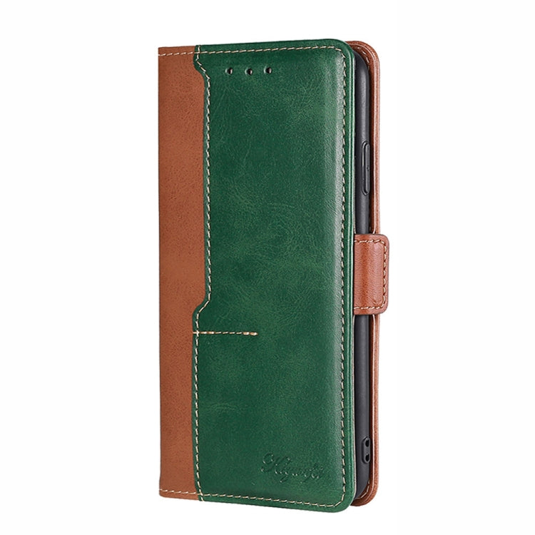 For OPPO Reno9 5G / Reno9 Pro 5G Contrast Color Side Buckle Leather Phone Case