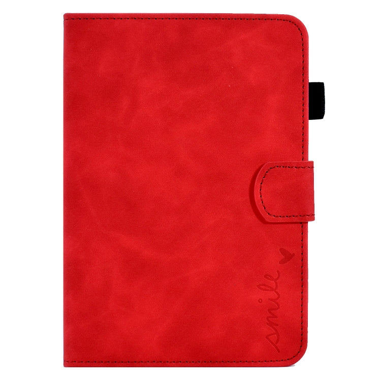 For Amazon Kindle Youth Version 2022 Embossed Smile Flip Tablet Leather Smart Case